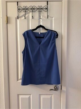 Sleeveless V-Neck Camisole in Cornflower Blue
